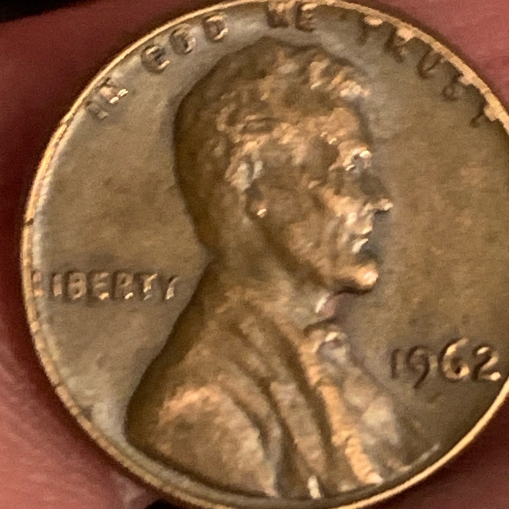 1962 Lincoln Wheat Cent Penny - Copper Tone
